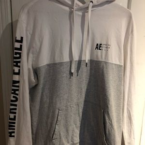 American Eagle Long Sleeve Mens T-Shirt Hoodie